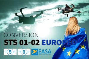 Conversion Titulacion drones STS 01 y 02 Europeo