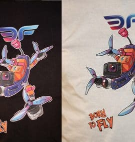 Camiseta FPV "Born to Fly"