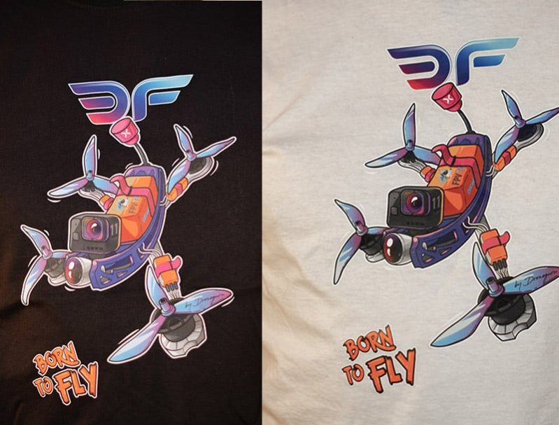 Camiseta FPV "Born to Fly"