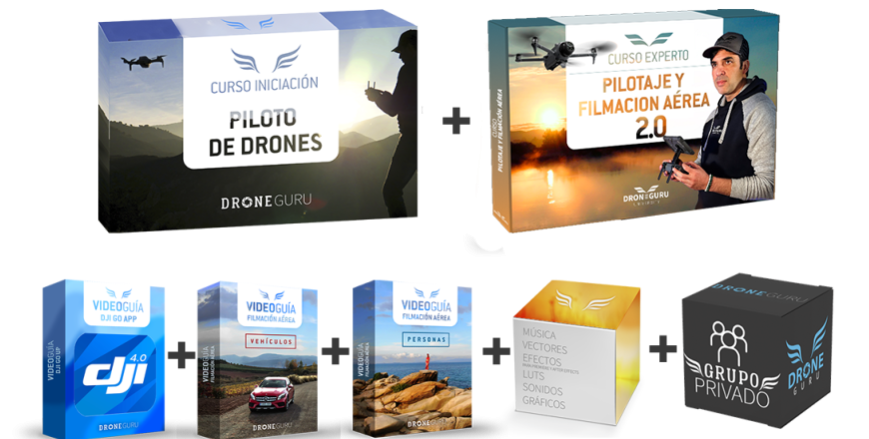 SUPERPACK Filmación Aérea (Alumnos curso DJIs MINI)