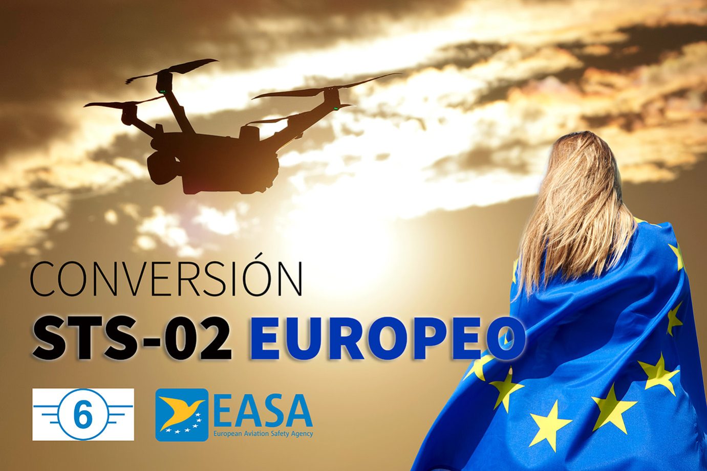 Conversion Titulacion drones STS 02 Europeo