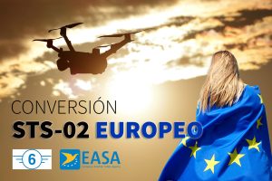 Conversion Titulacion drones STS 02 Europeo