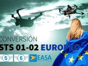 Conversion Titulacion drones STS 01 y 02 Europeo