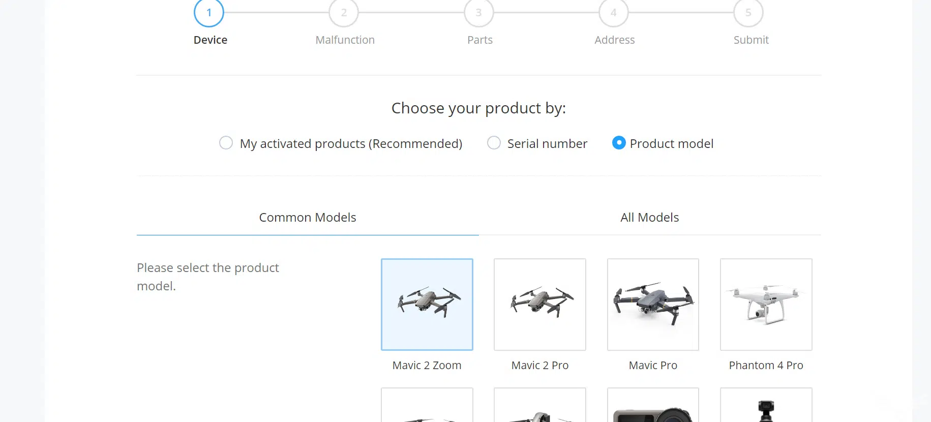 Solicitud de garantía en DJI_3