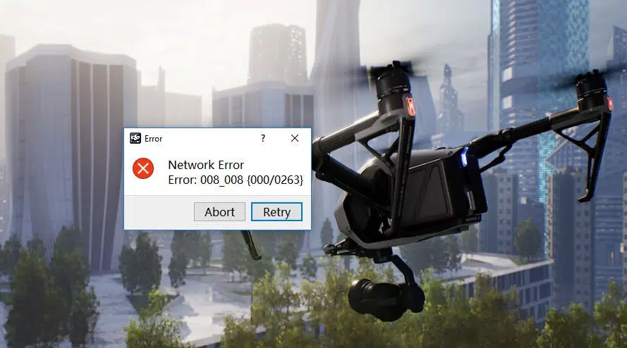 network-error-008 Error DJI FLight Simulator