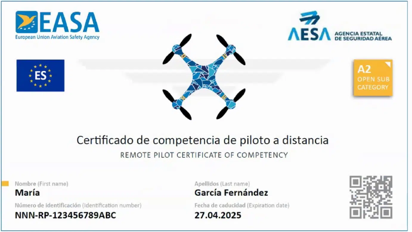 Certificado-competencia-piloto-sub-A2 Certificado de competencia de piloto a distancia Sub A2