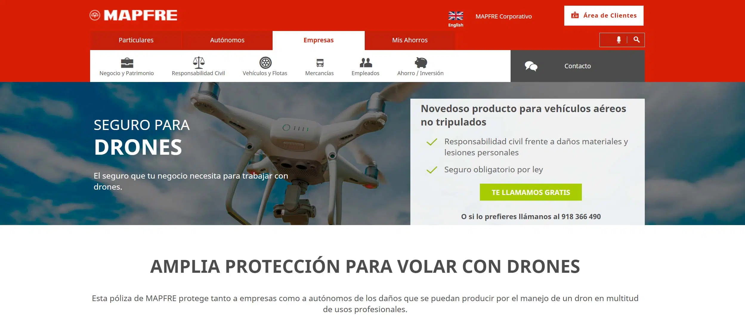 Seguro-para-drones-Mafre