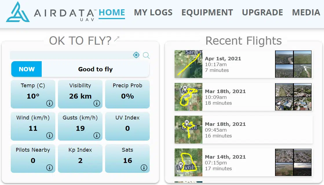 Plataforma online AIRDATA