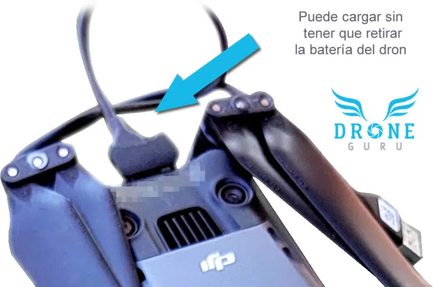 DJI Mavic 3 - Carga por puerto USB.arriba DJI Mavic 3 - Carga por puerto USB arriba