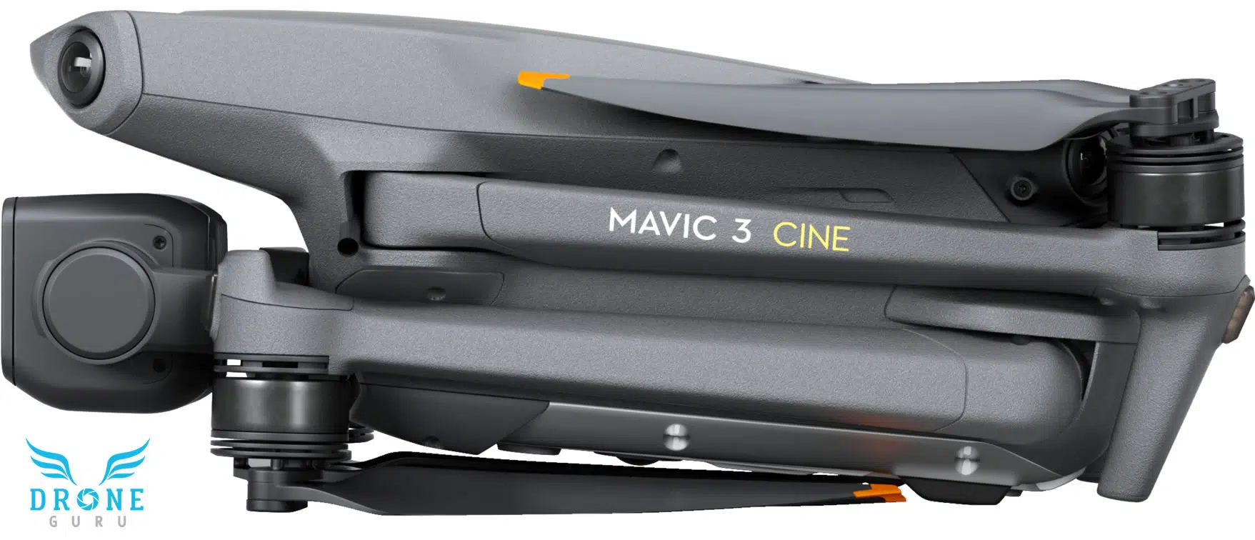 Drone GURU - DJI Mavic 3 Cine - lateral plegado Drone GURU - DJI Mavic 3 Cine - lateral plegado