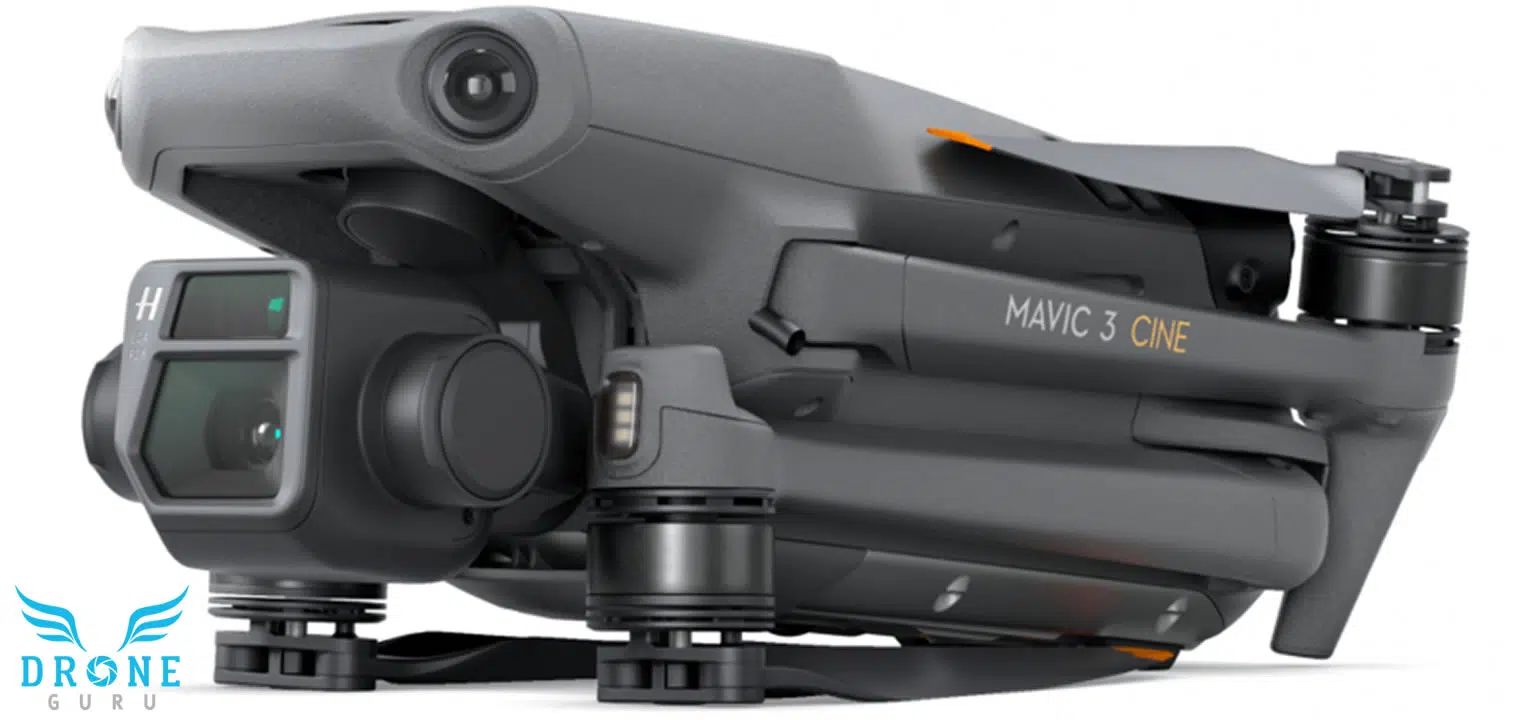 Drone GURU - DJI Mavic 3 - frente lateral plegado Drone GURU - DJI Mavic 3 - frente lateral plegado