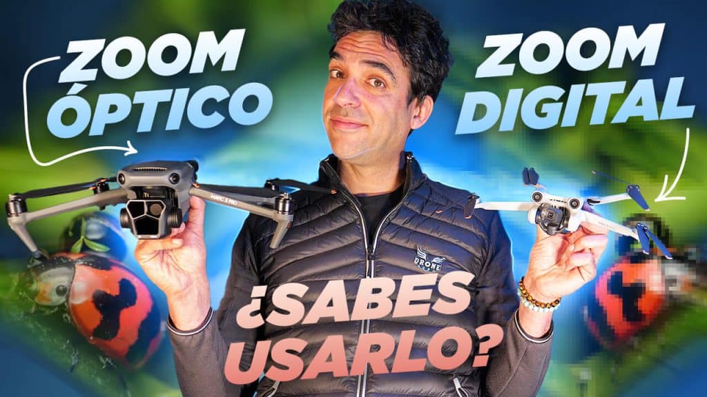 Efectos con zoom en drones