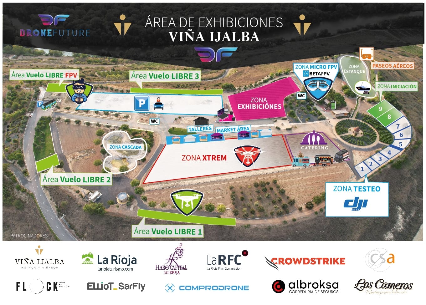 Exhibiciones Drone Future 2023 Mapa de Exhibiciones Drone Future 2023