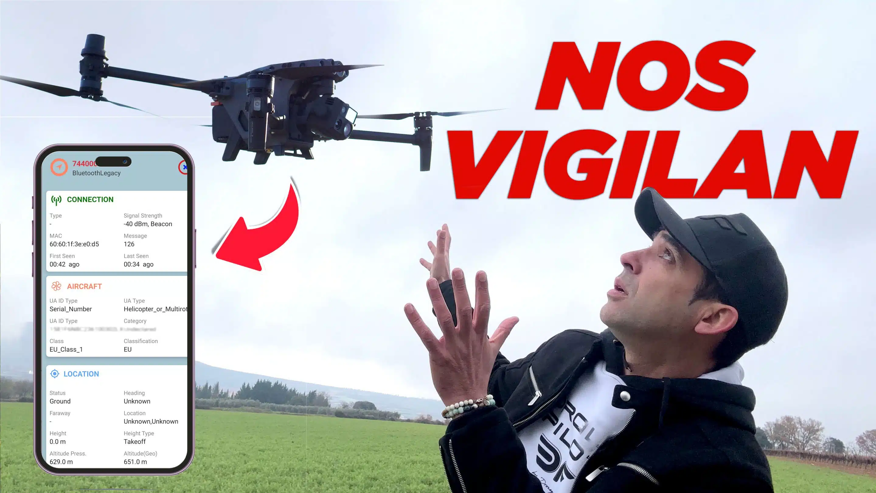 Así nos controlan con el Identificador Remoto de los drones