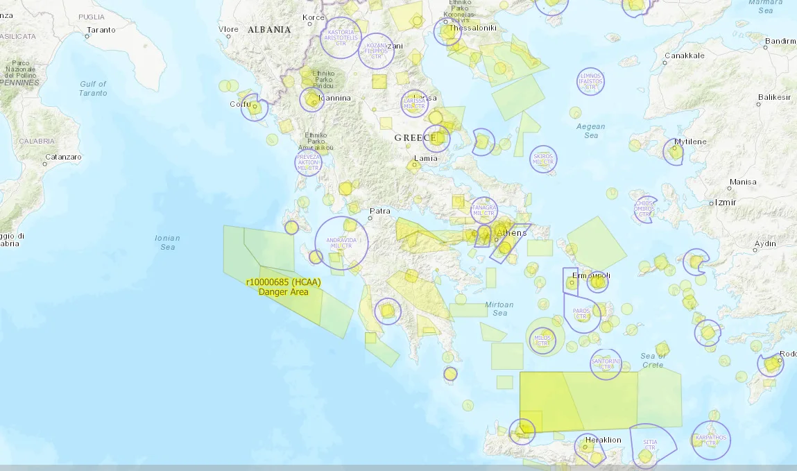 Mapa dron grecia Como volar dron en Grecia
