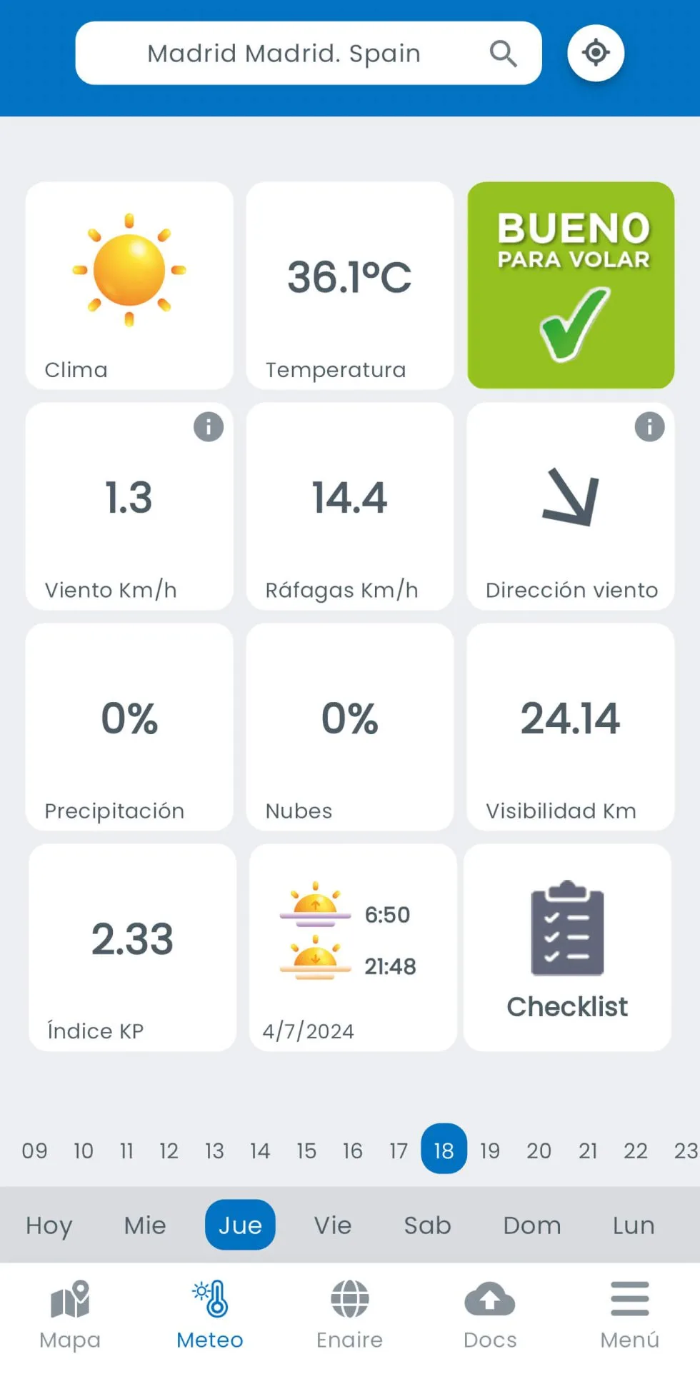 VUELA DRONES APP Meteo Meteo en vuela drones app