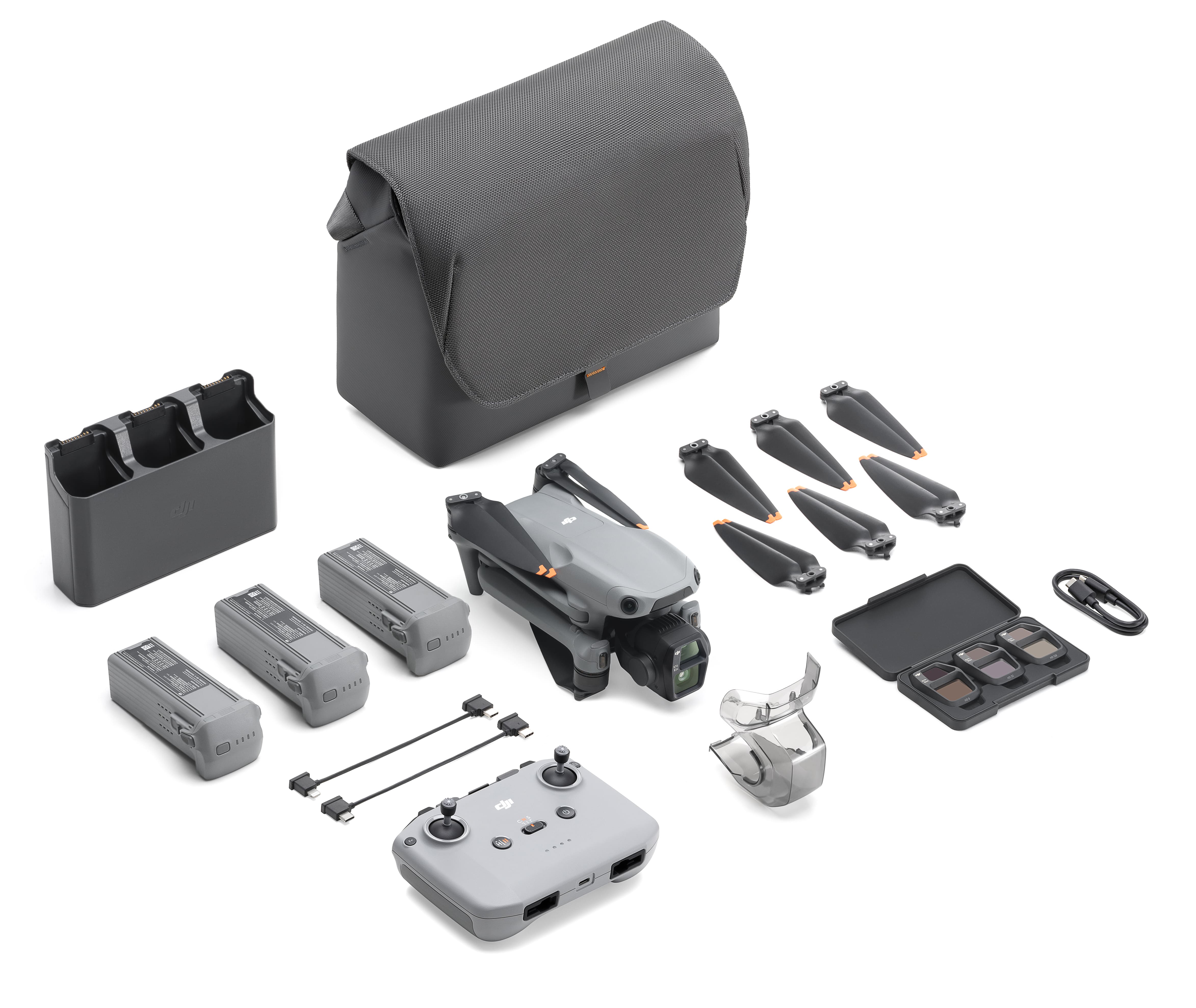 DJI Air 3S Fly More Combo (DJI RC-N3) Droneguru DJI Air 3S Fly More Combo (DJI RC-N3) Droneguru